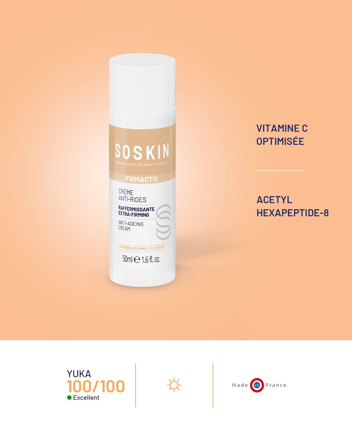 Concentré éclat-vitaminé & Crème anti-rides Soskin