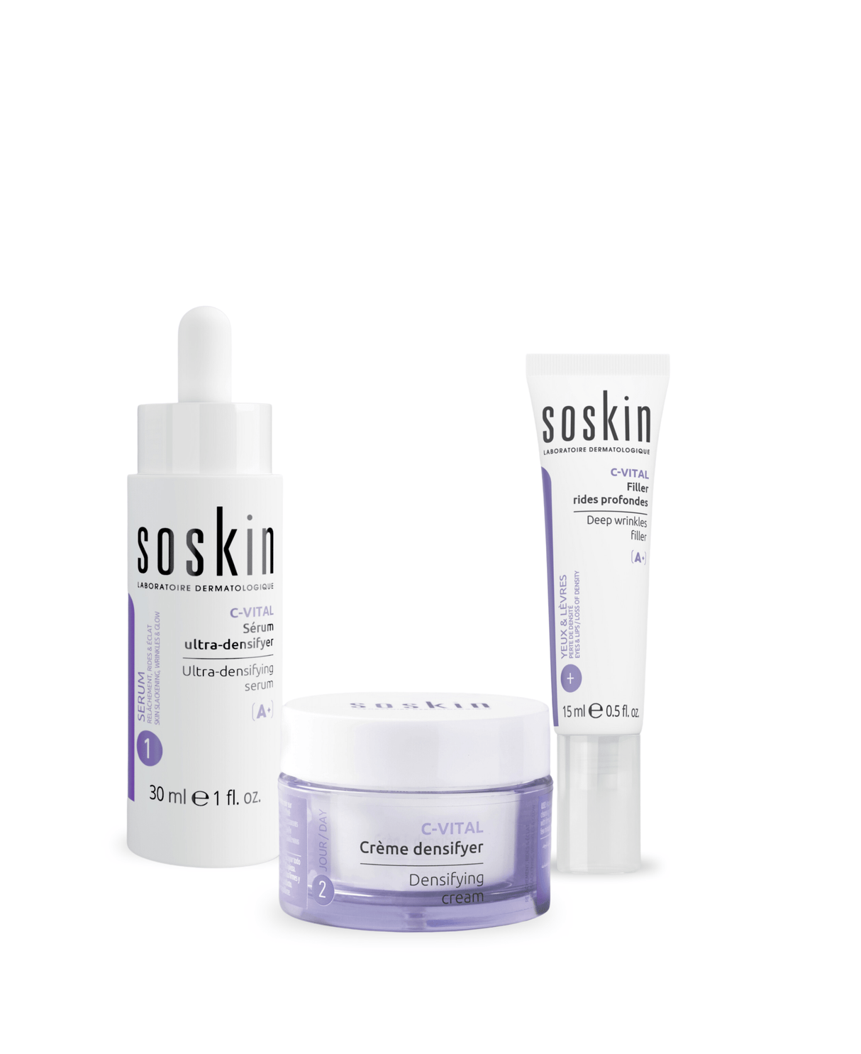 Routine anti-âge éclat Soins corporels Soskin