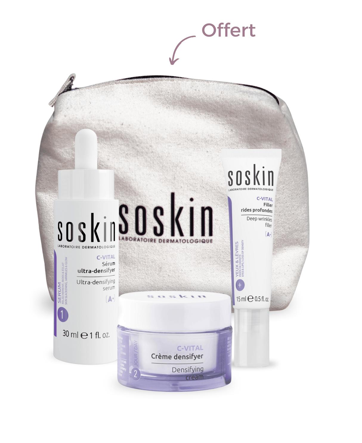 Routine anti-âge éclat Soins corporels Soskin