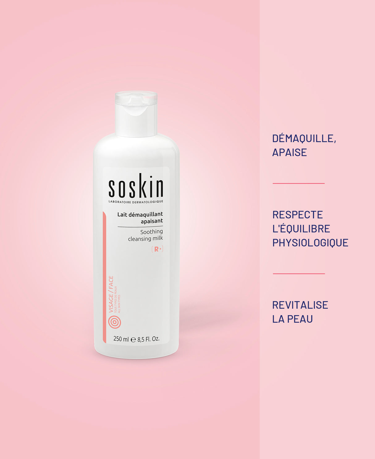 Lait démaquillant Nettoyants & Démaquillants Soskin