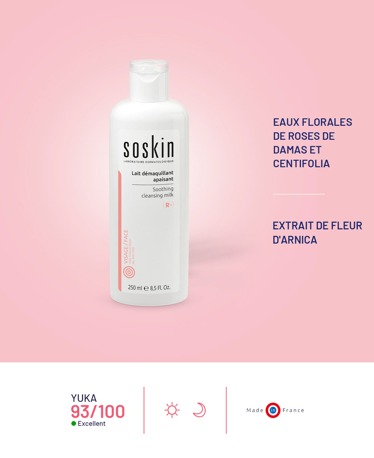 Lait démaquillant Nettoyants & Démaquillants Soskin