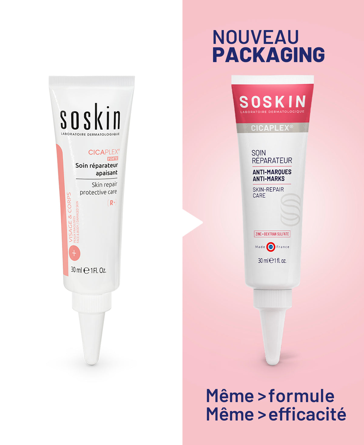 Soin réparateur apaisant Soins ciblés Soskin