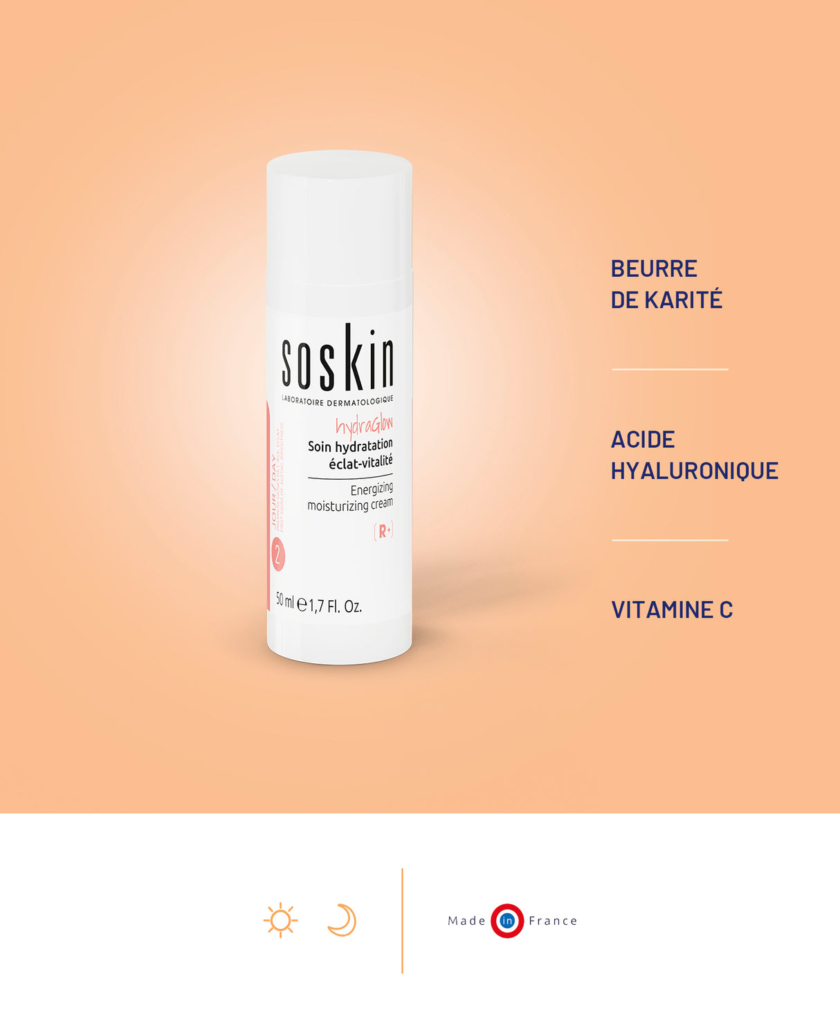 Soin hydratation éclat-vitalité Soins de jour Soskin