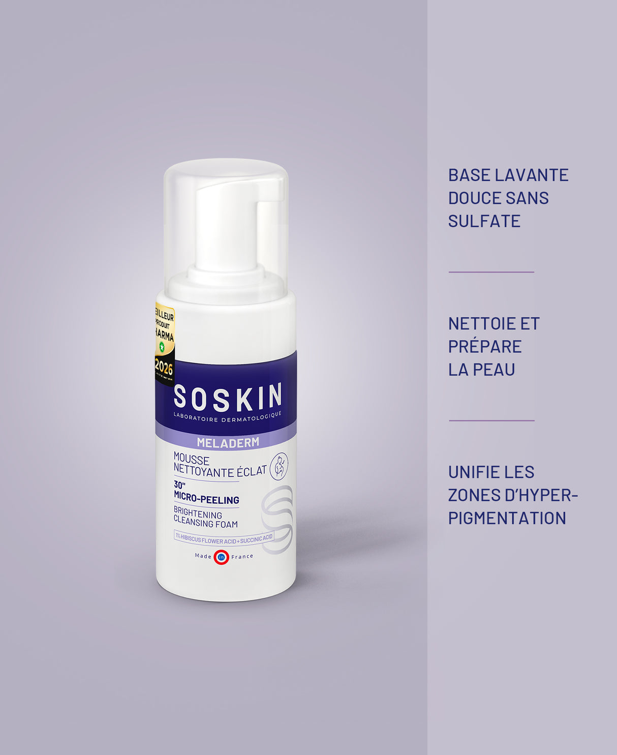 Mousse nettoyante éclat