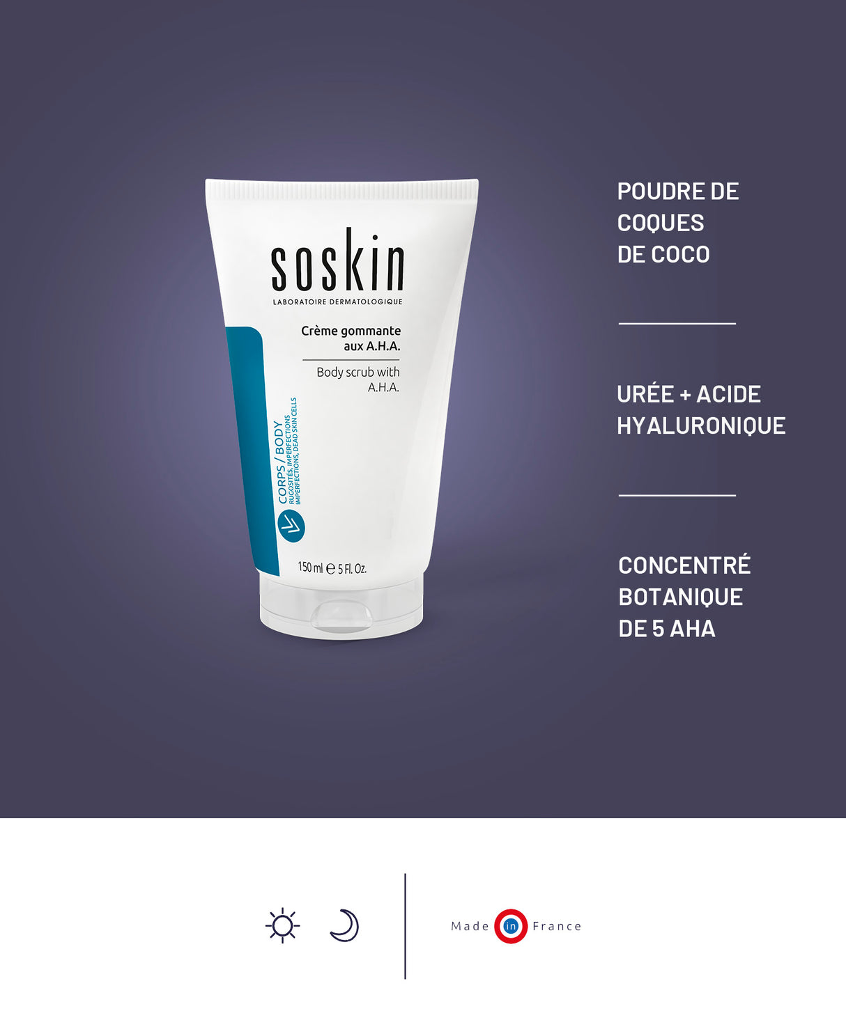 Crème gommante Soins corporels Soskin