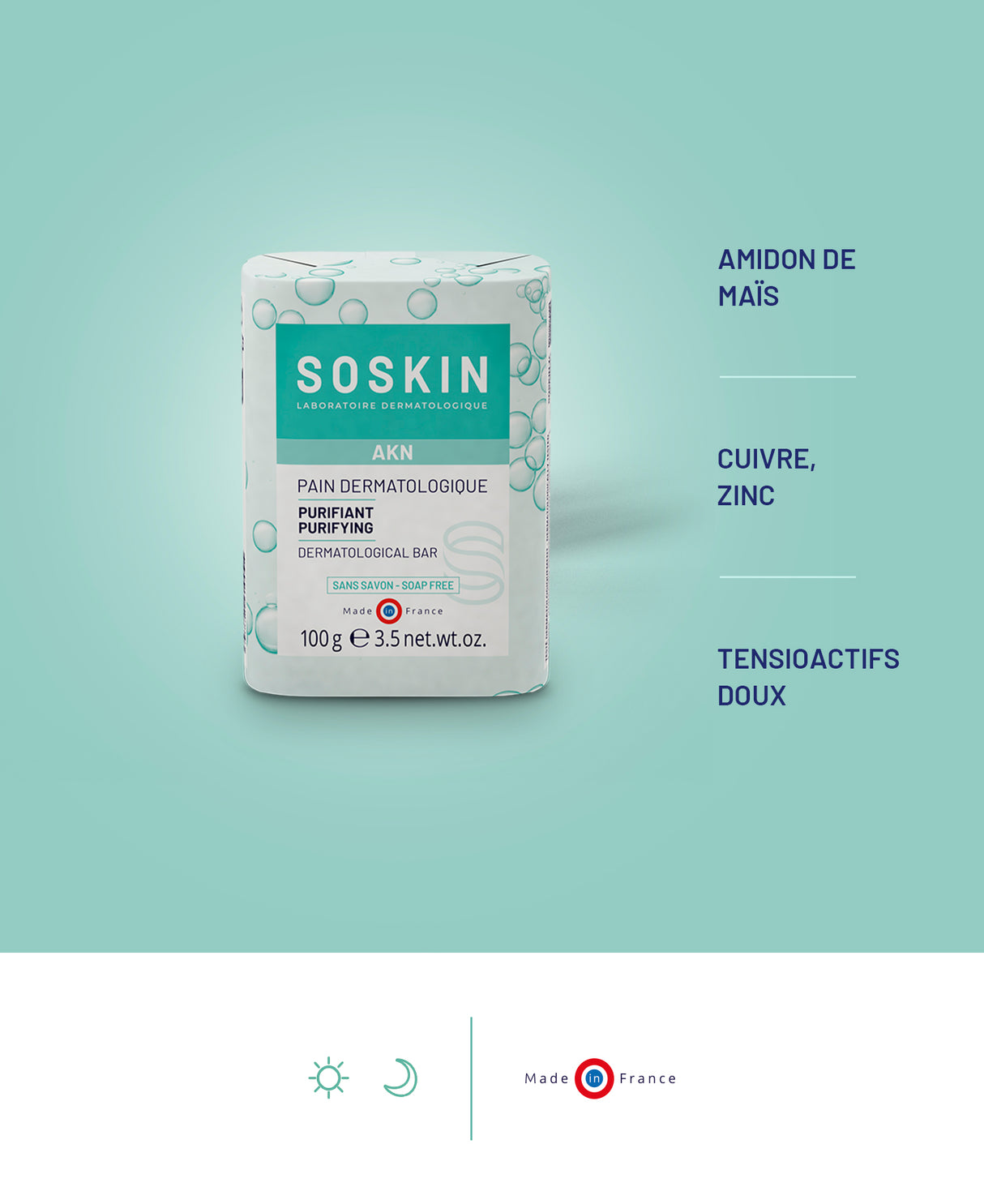 Pain dermatologique Nettoyants & Démaquillants Soskin