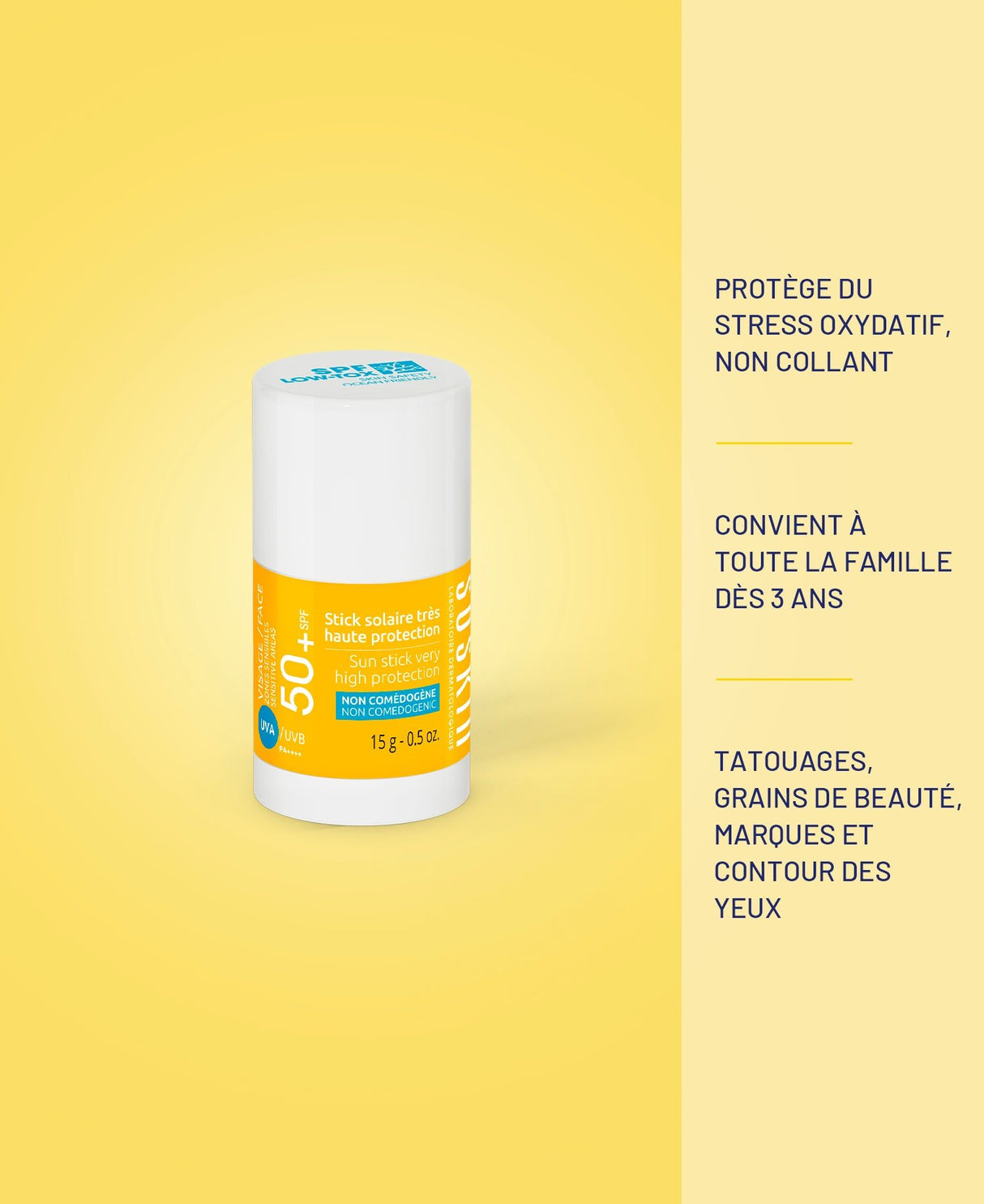 Stick solaire Soins solaires Soskin