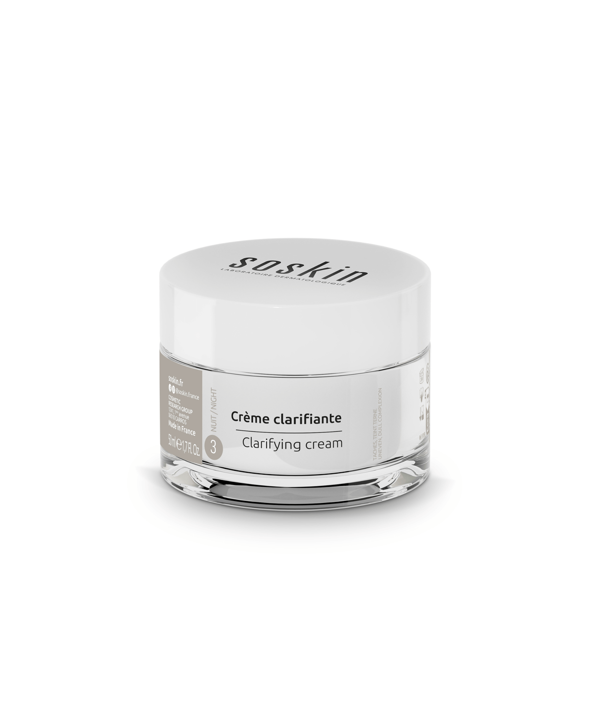 Crème clarifiante Soins de nuit Soskin