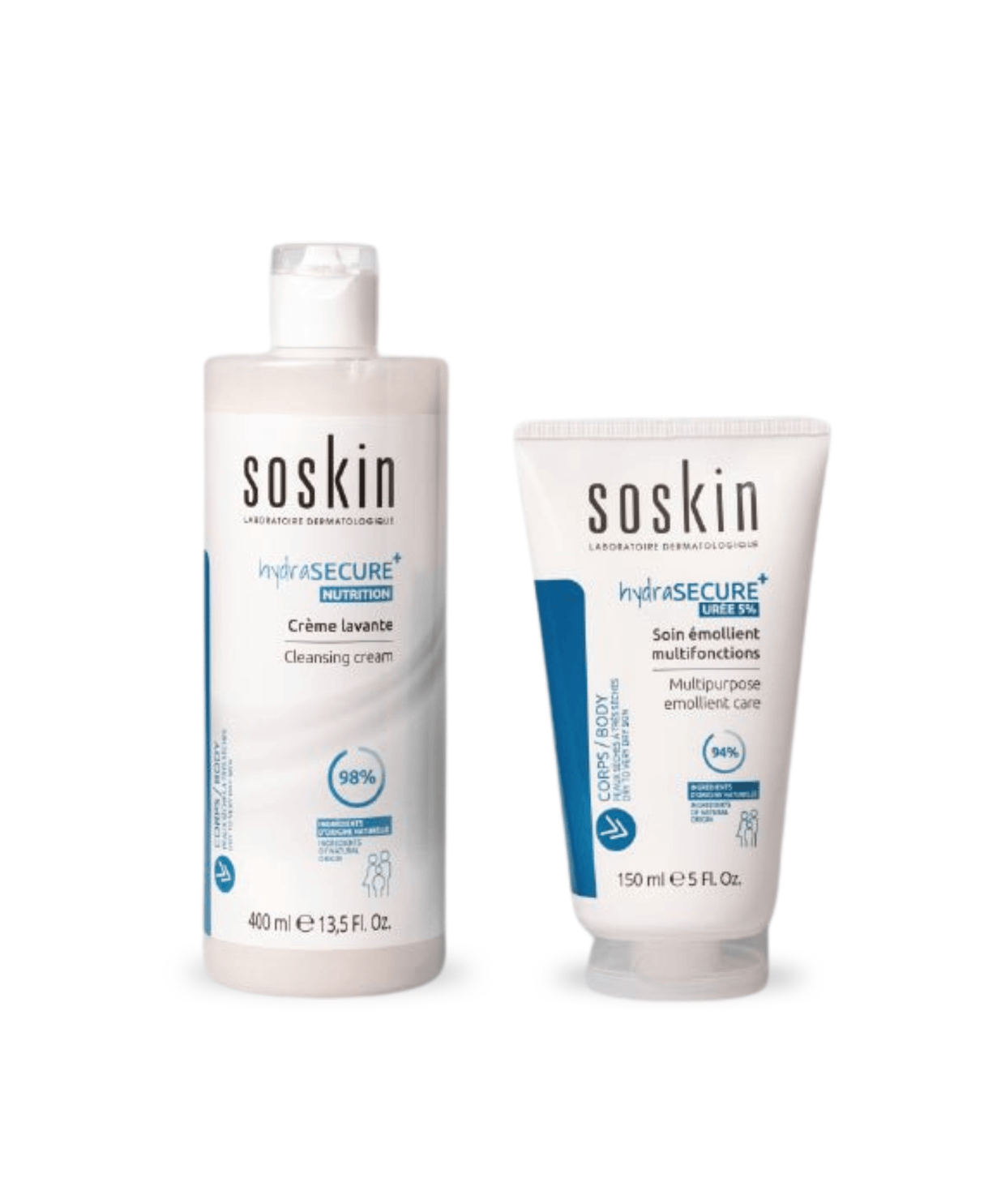 Crème lavante & Soin émollient multifonctions Soins corporels Soskin