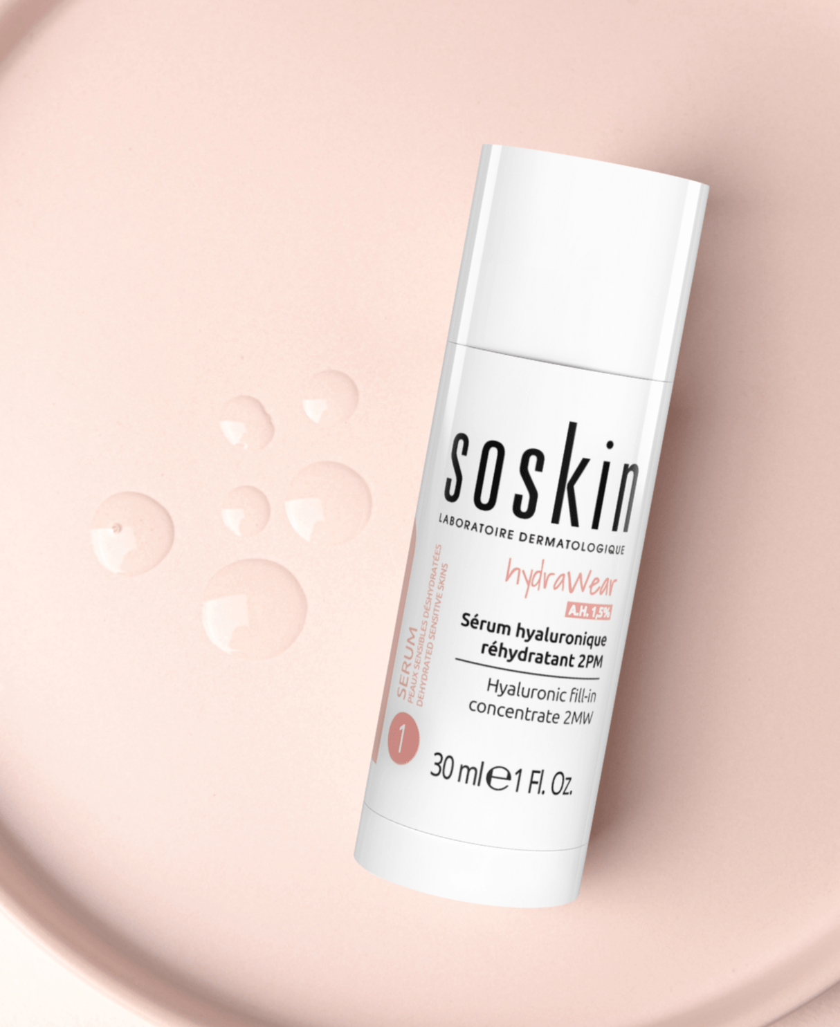 Soin hydratant texture légère & Sérum hyaluronique réhydratant 2PM Sérums Soskin
