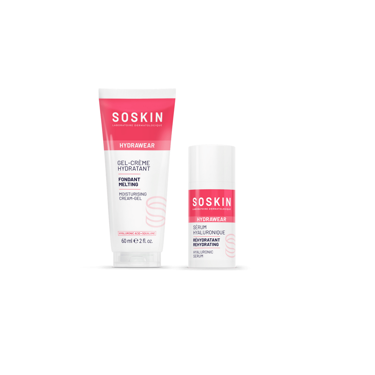 Gel-crème hydratant & Sérum hyaluronique réhydratant 2PM Sérums Soskin