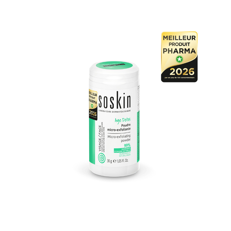 Poudre micro-exfoliante soin de jour Soskin