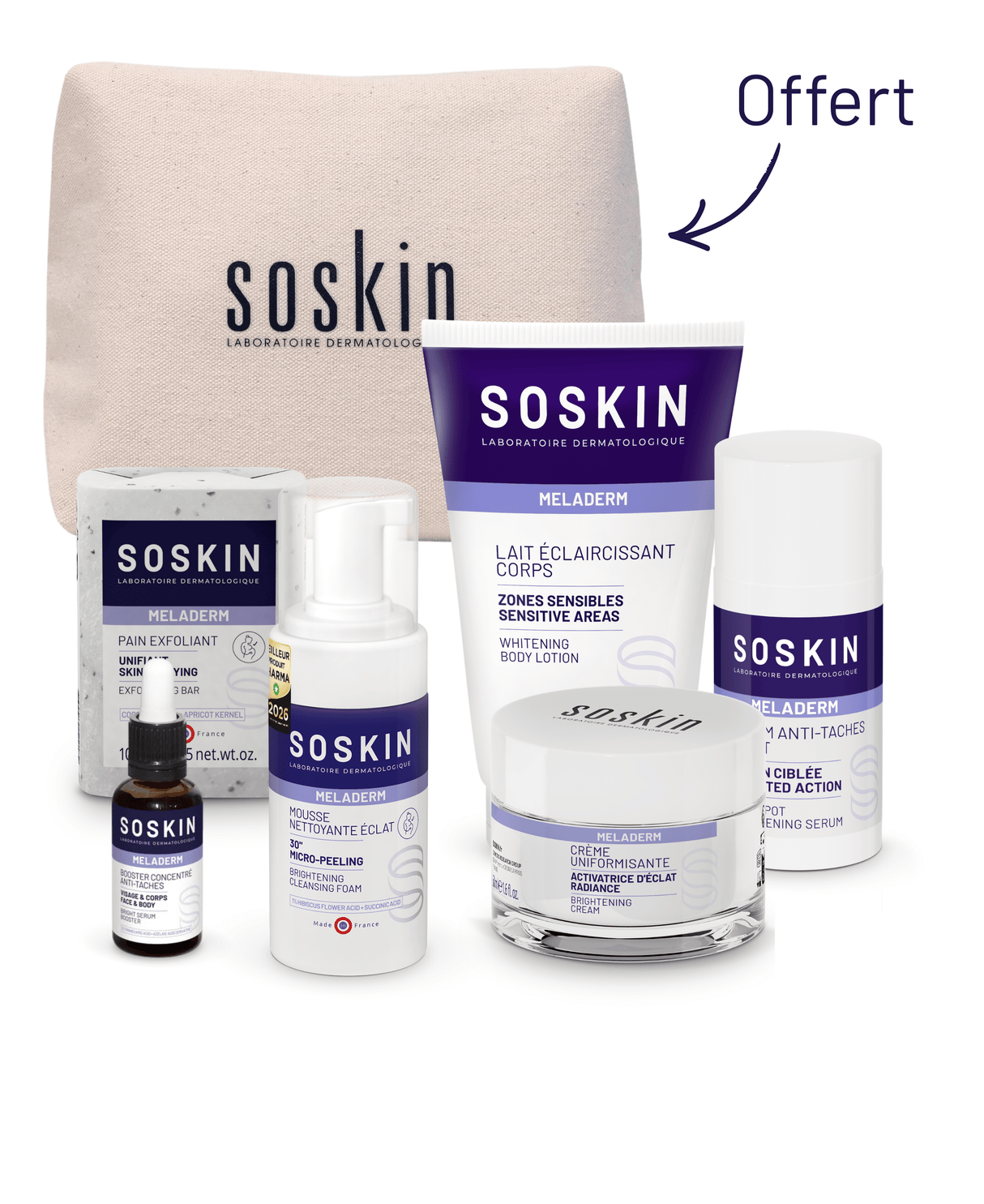 Soskin 身体和面部抗黑斑护理