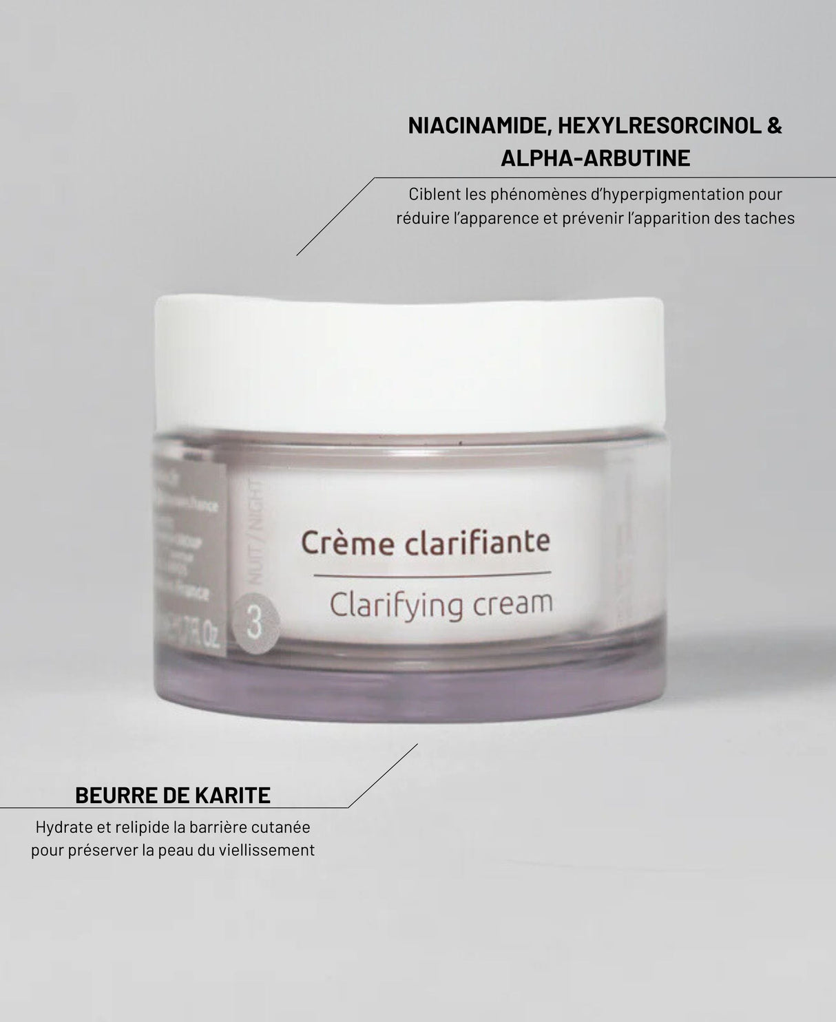 Crème clarifiante Soins de nuit Soskin