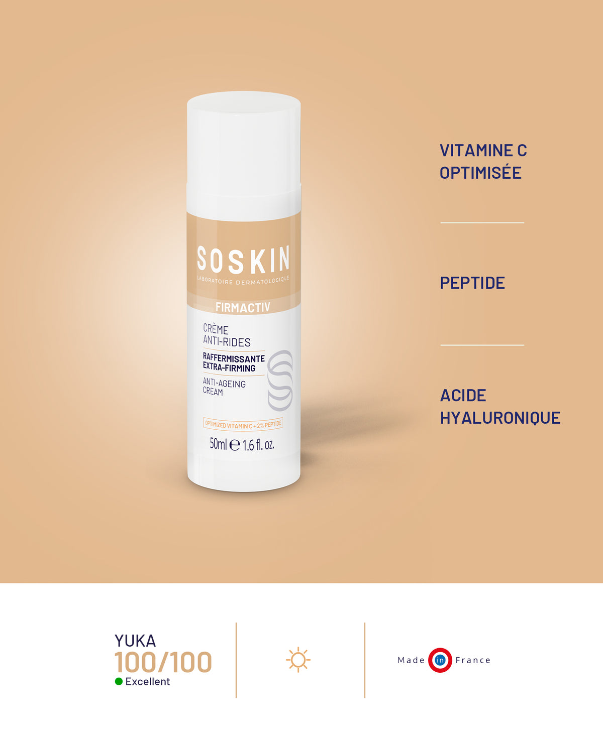 Concentré éclat-vitaminé & Crème anti-rides Soskin