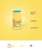 Trio Stick solaire très haute protection SPF50+ Soins solaires Soskin