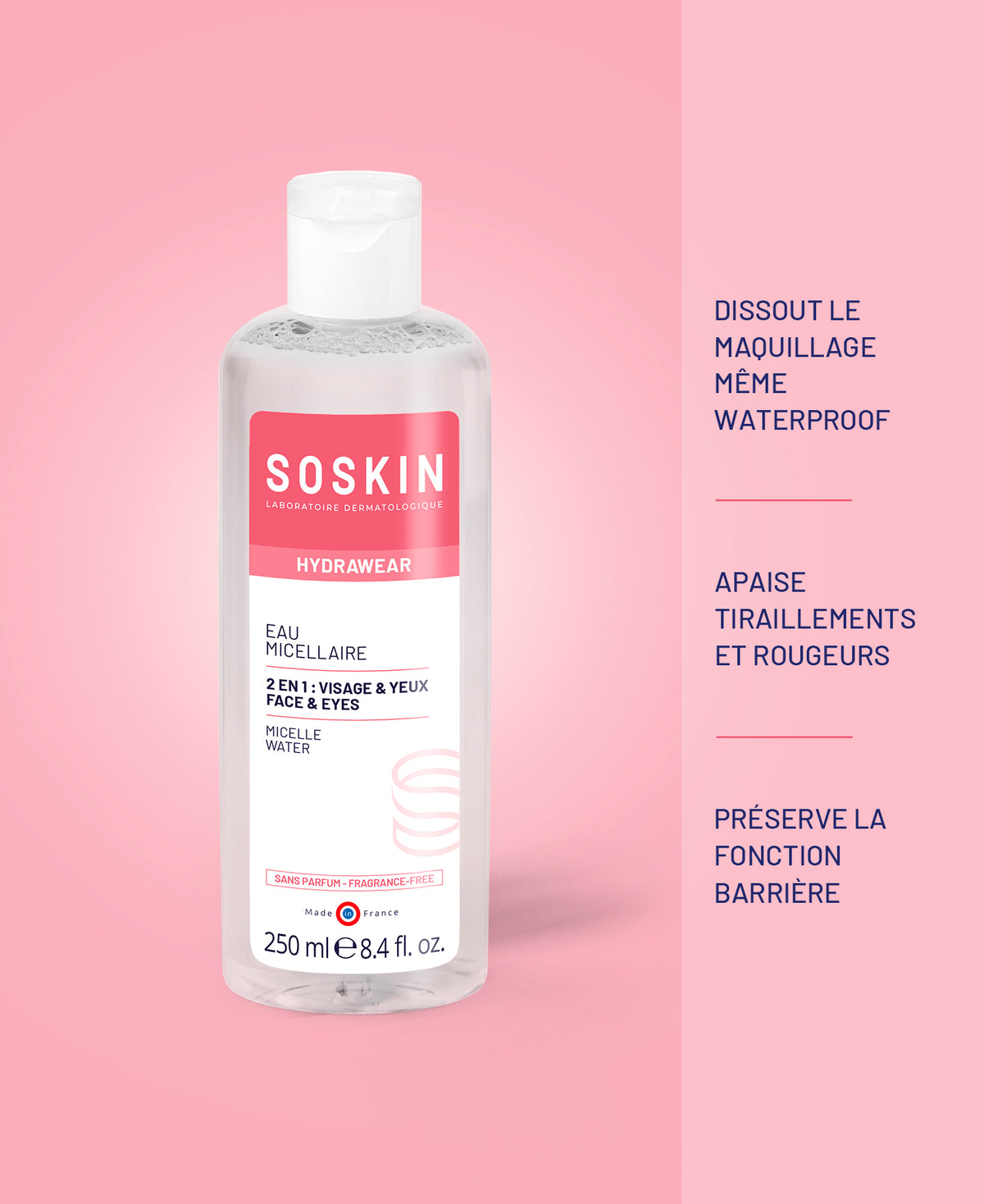 Eau micellaire Nettoyants & Démaquillants Soskin