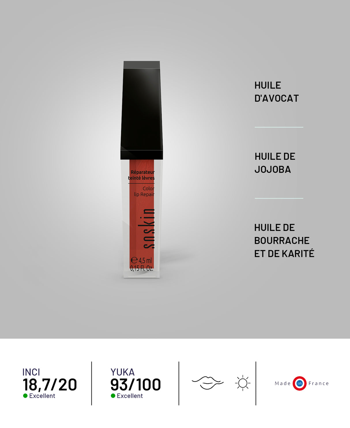 Réparateur teinté lèvres