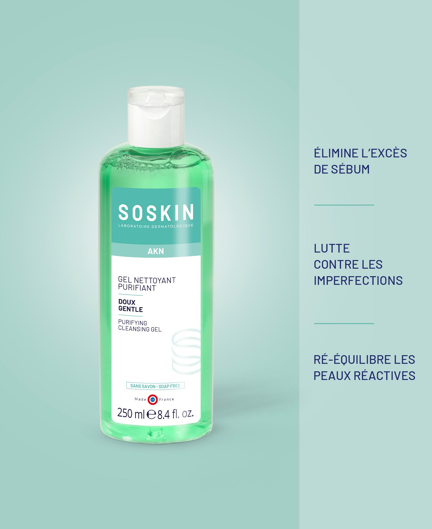 Gentle purifying lotion & Gentle purifying cleansing gel – SOSKIN