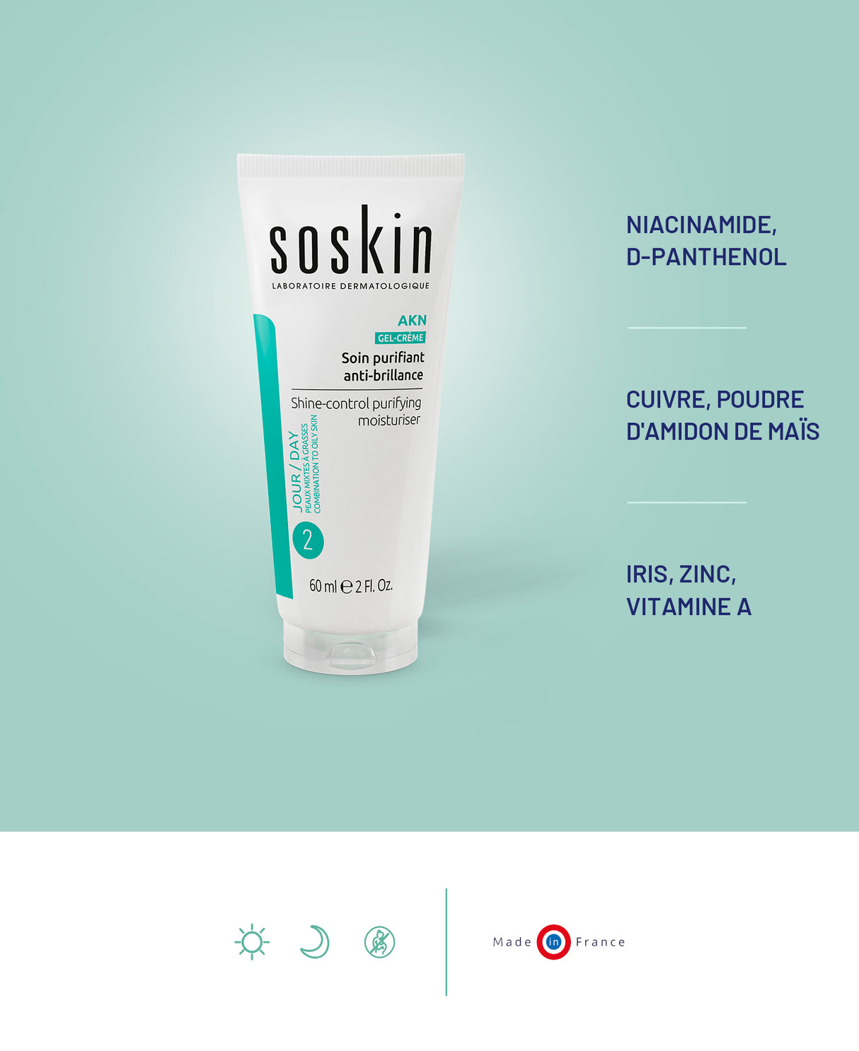 Soin purifiant anti-brillance