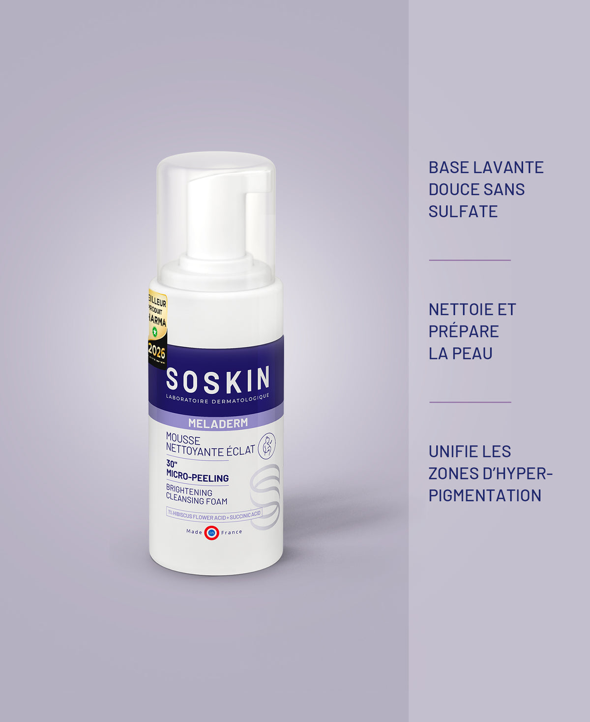 Mousse nettoyante éclat