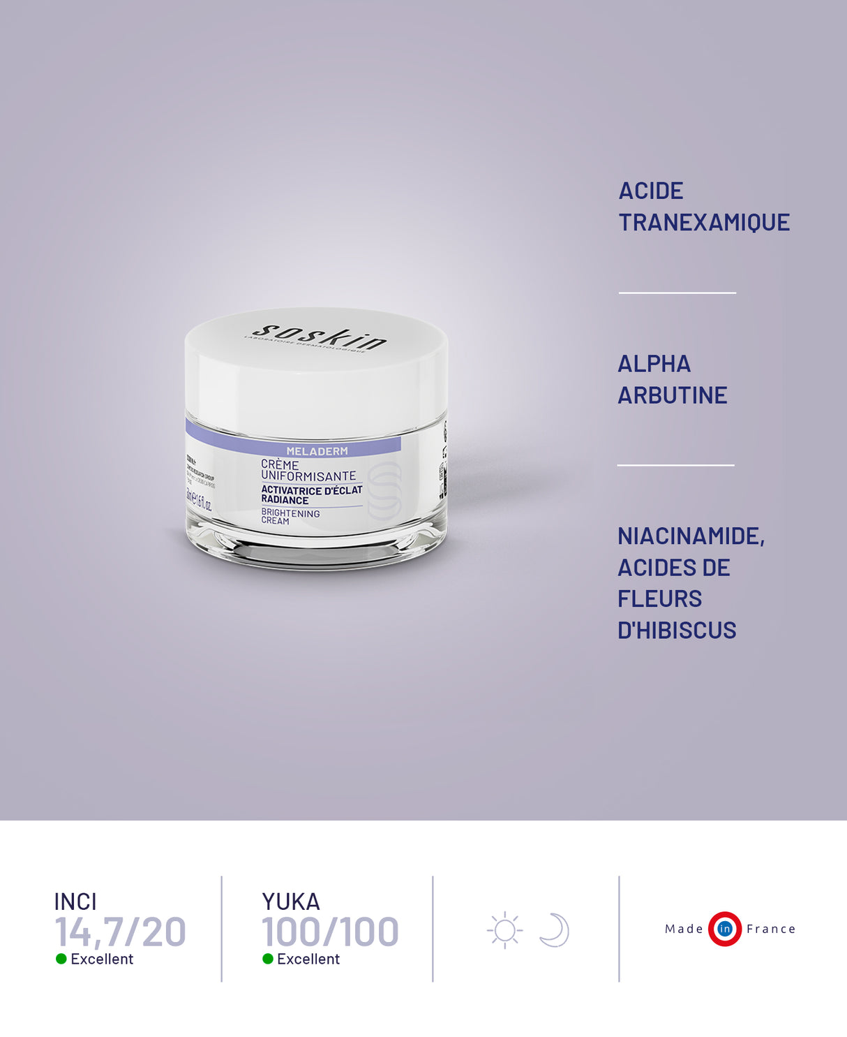 Crème uniformisante Soins de nuit Soskin