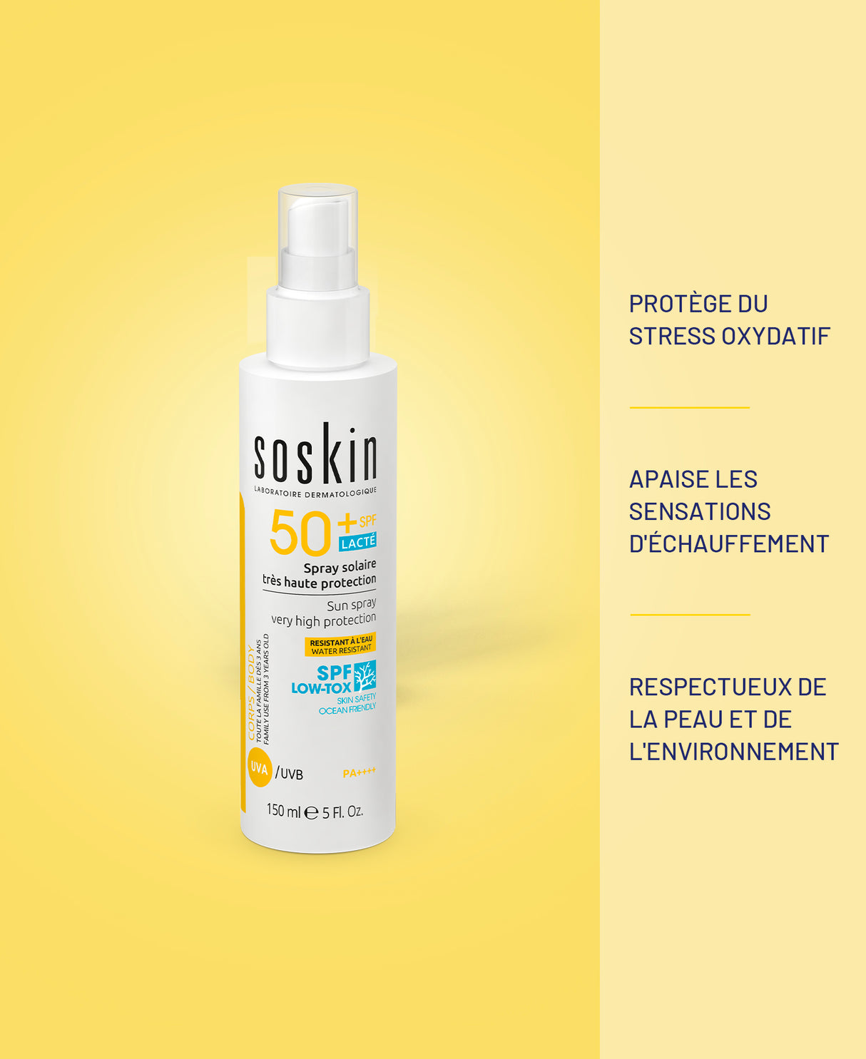 Spray solaire très haute protection SPF50+
