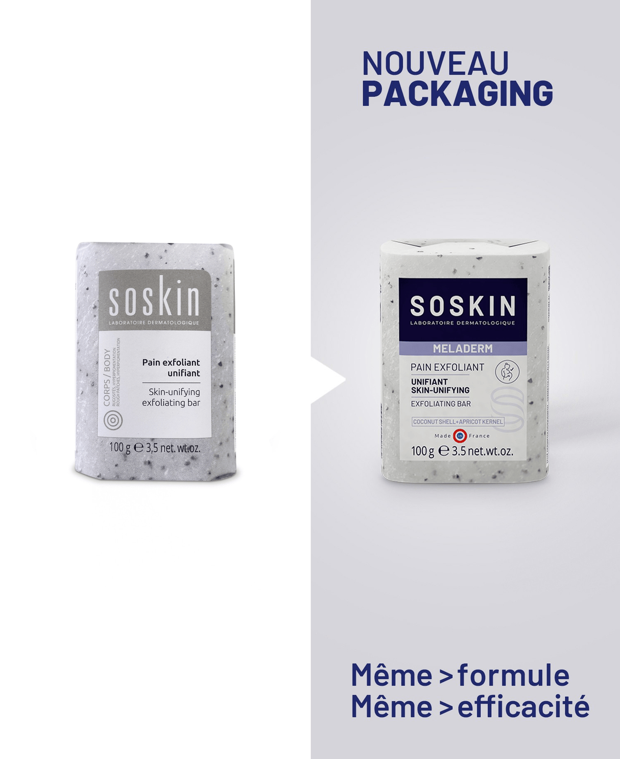 Pain exfoliant Soins corporels Soskin