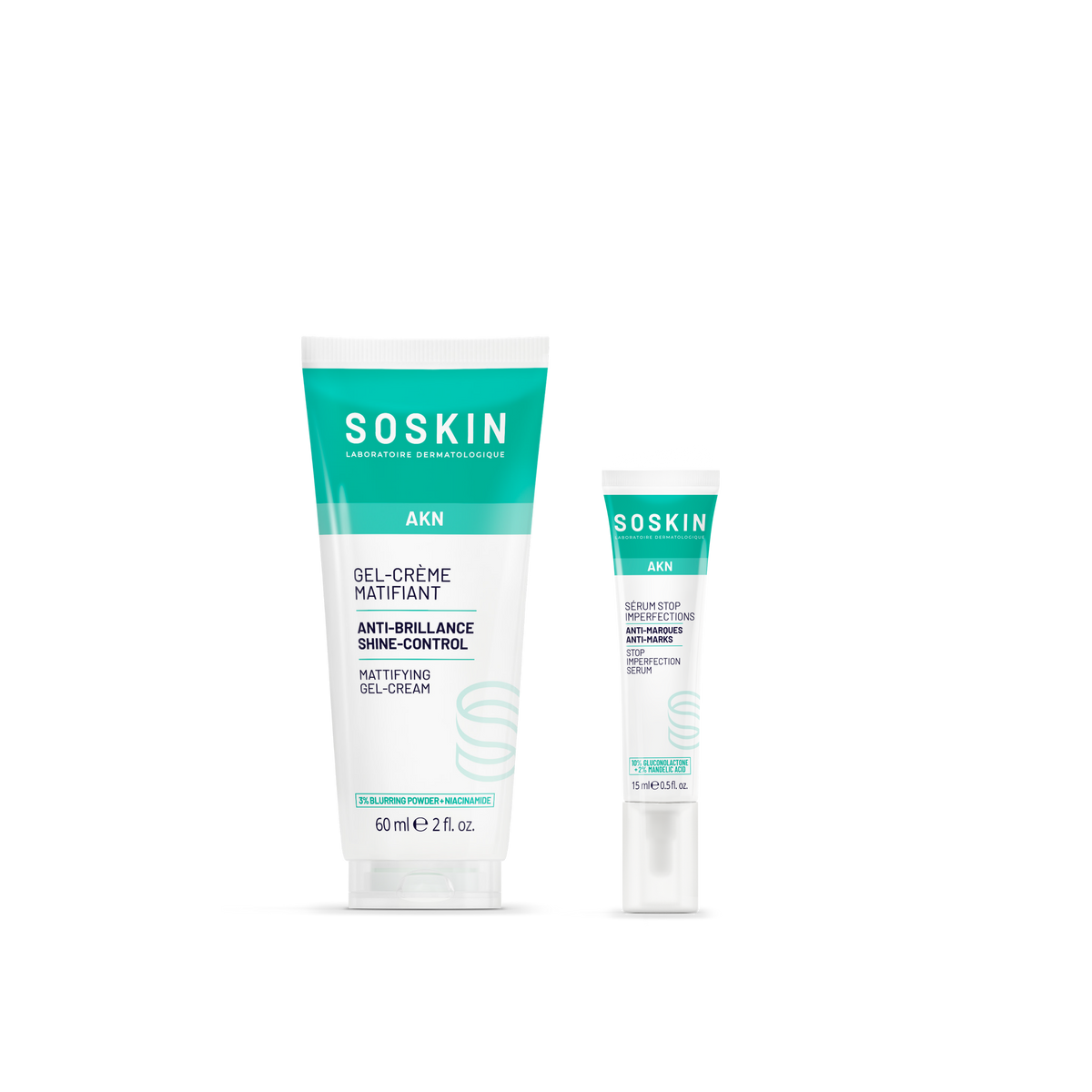 Gel-crème matifiant & Sérum stop imperfections