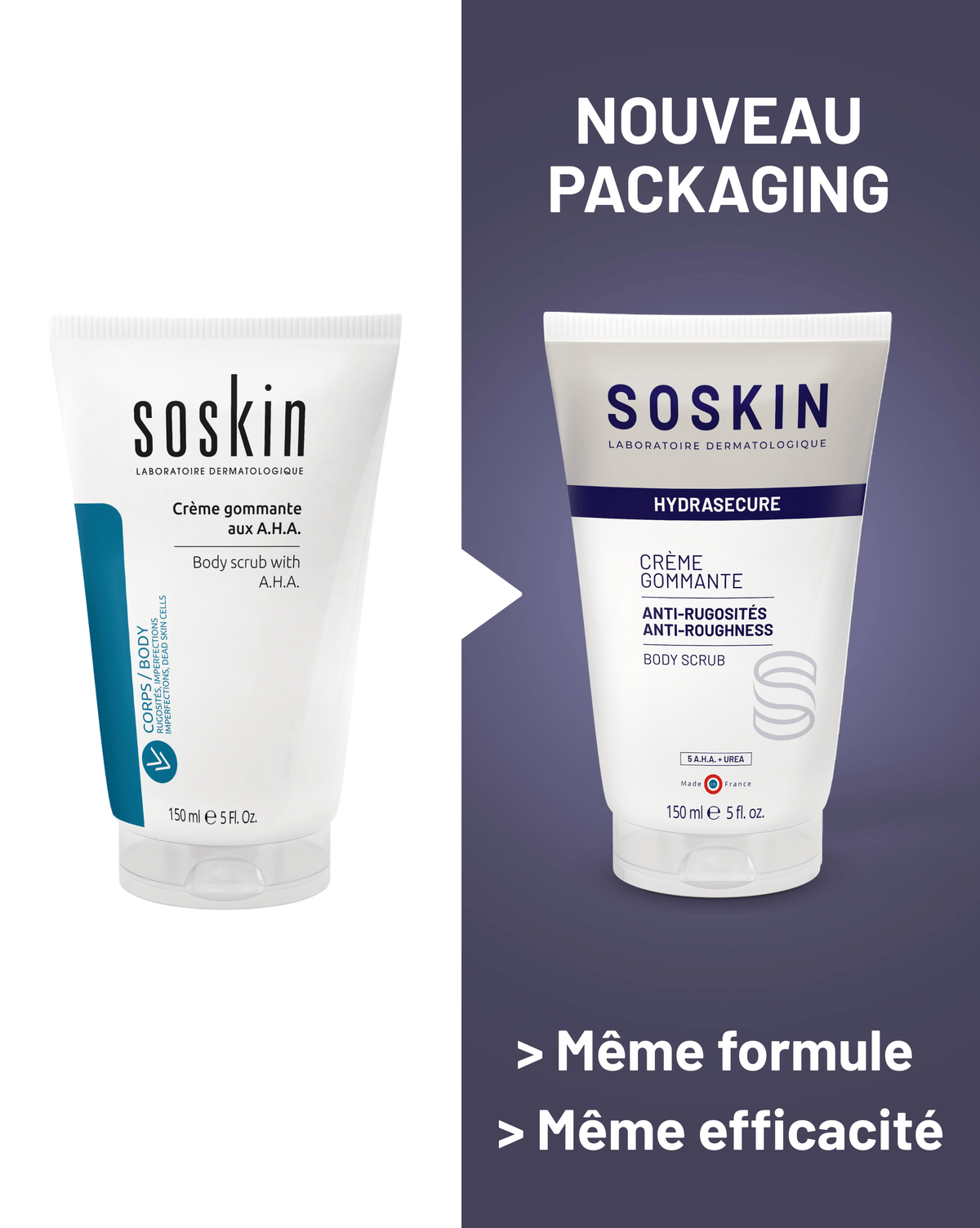 Crème gommante Soins corporels Soskin