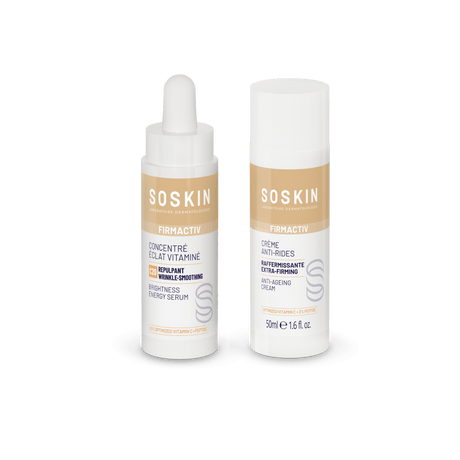 Concentré éclat-vitaminé & Crème anti-rides Soskin