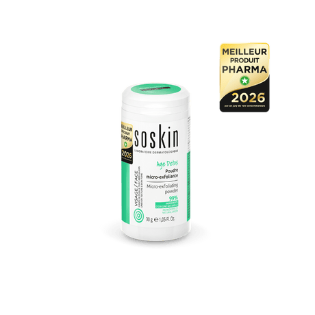 Poudre micro-exfoliante soin de jour Soskin