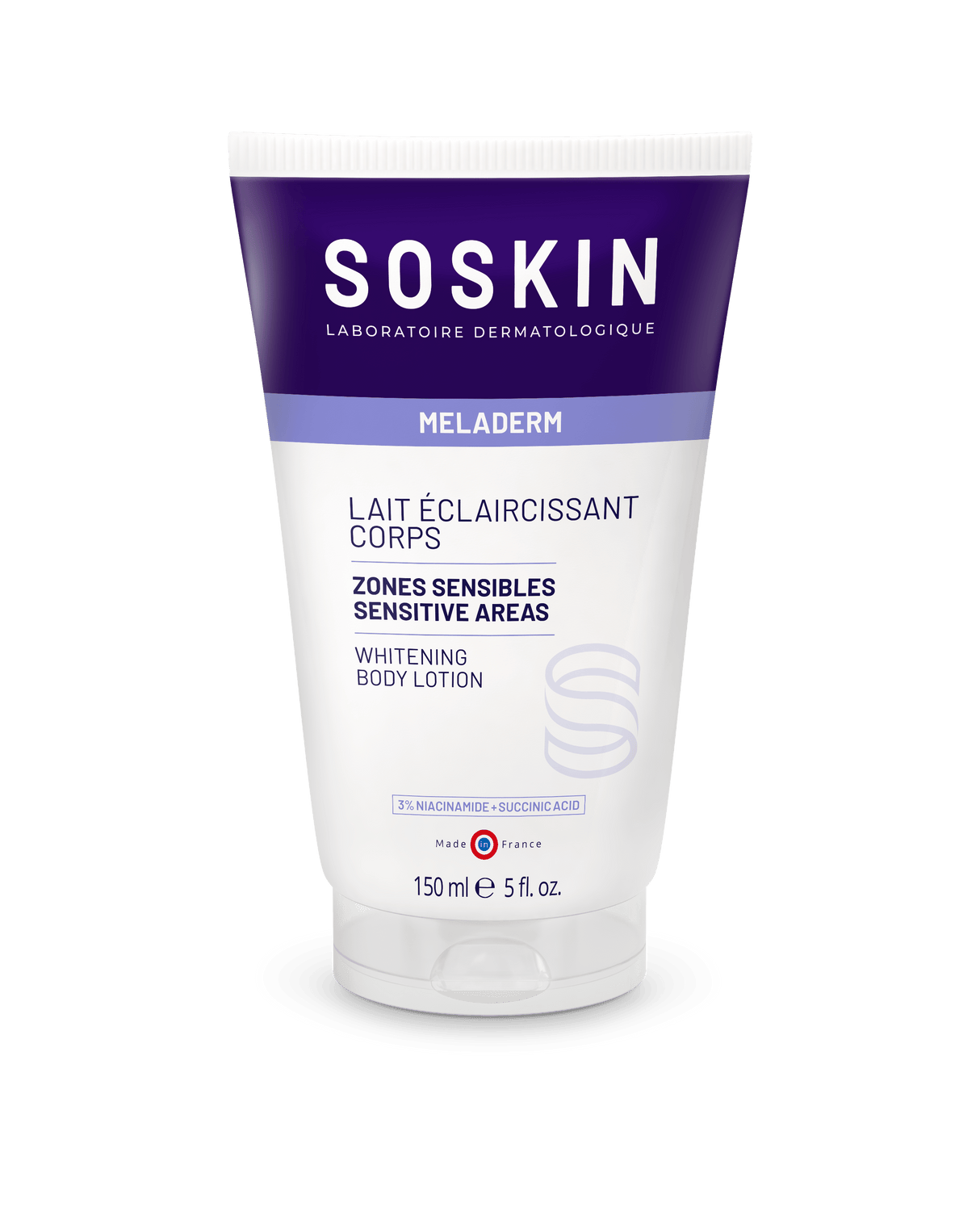 Lait éclaircissant corps Soins corporels Soskin