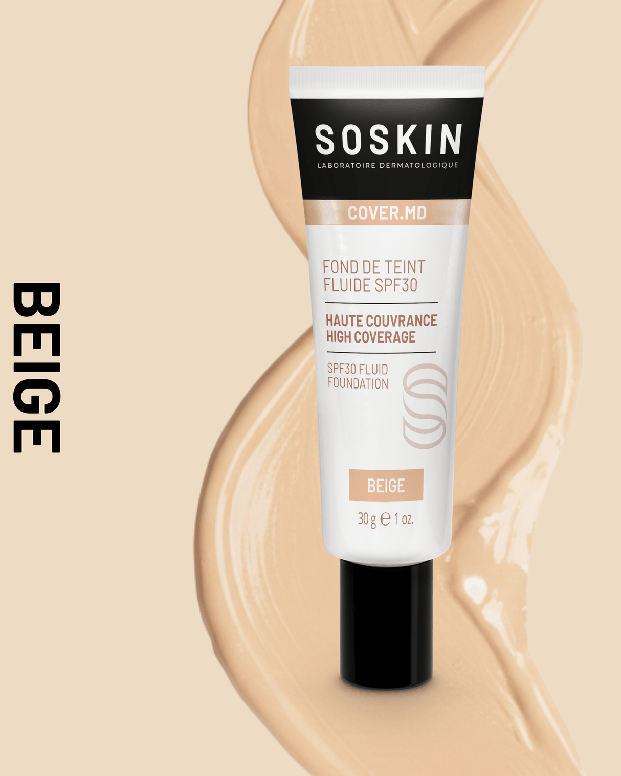 Fond de teint fluide SPF30 Soskin Beige