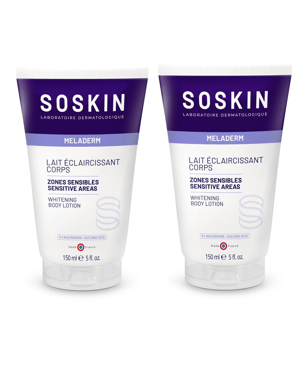 Lot de 2 - Lait éclaircissant corps Soskin