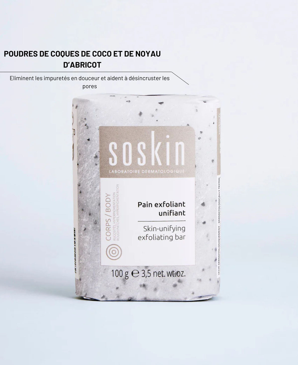 Pain exfoliant unifiant